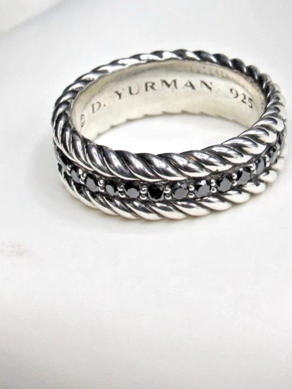 David Yurman Spinel Cable Eternity Band Sz 9